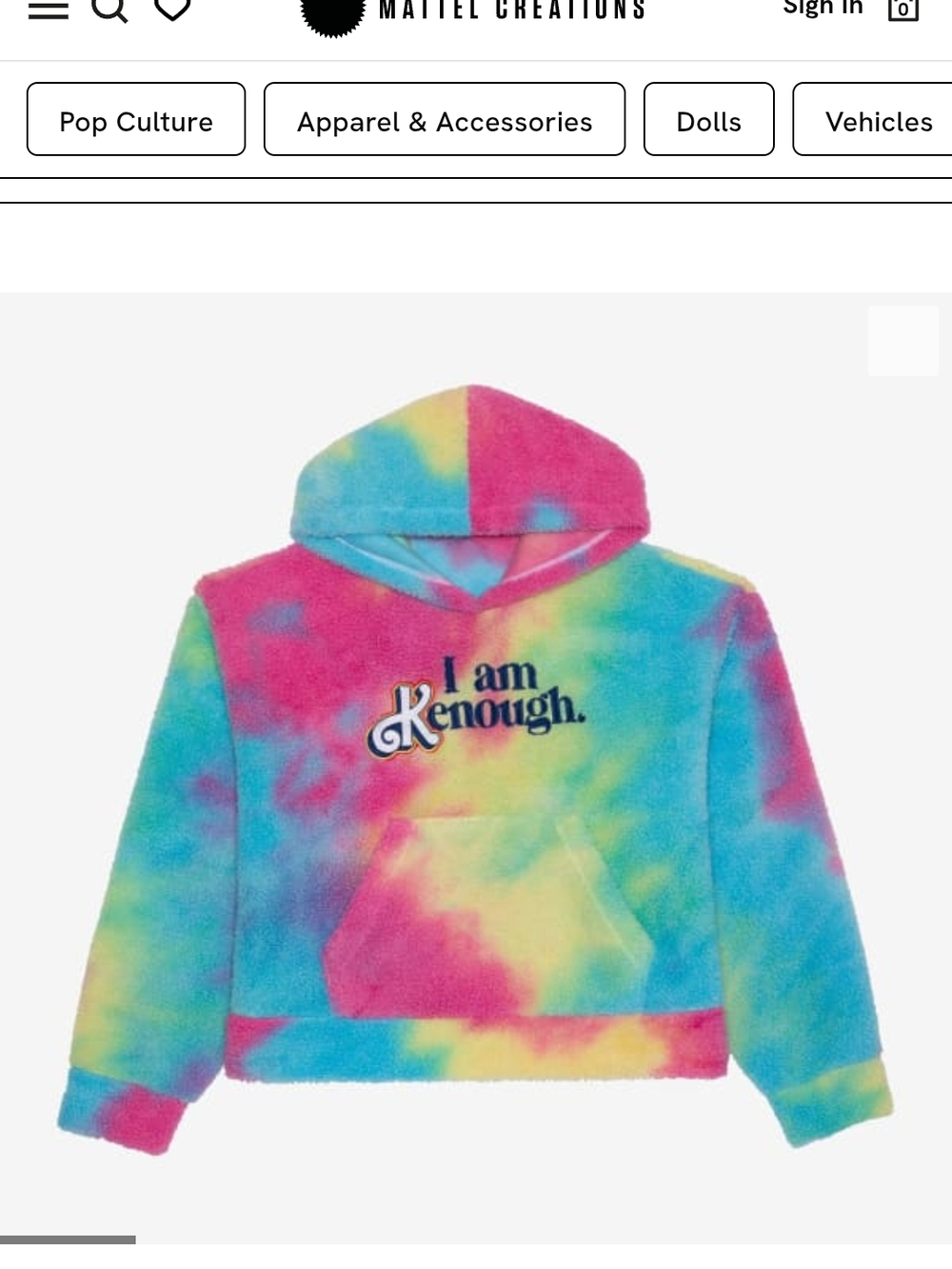 I Am Kenough Mattel Creations Hoodie